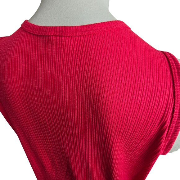 Old Navy Womens Red Pink Ribbed Tank Top Luxe Size XXL NWT JJ4058 - Picture 8 of 8